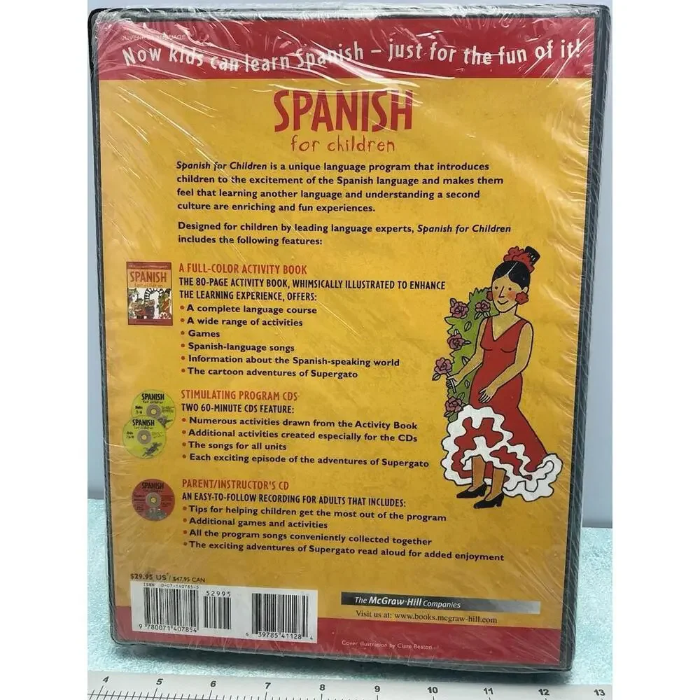 Spanish for Children McGraw-Hill Colorful Activity Book,‎ 2 Cds, Parent CD Guide